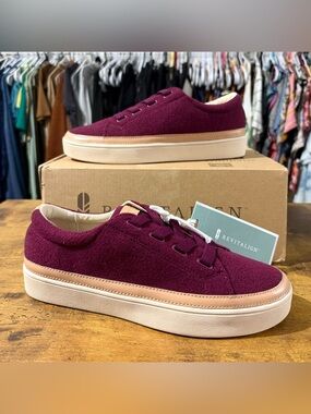 REVITALIGN Malibu Morgan Wool Slip On Sneakers in Orchid NEW 7